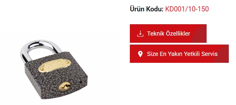 ASMA KILIT 50 MM GRI DOKUM KALE KILIT